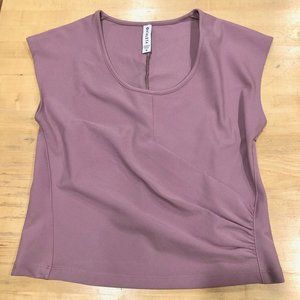 Athleta | Mauve Bayview Tee with Cap Sleeve